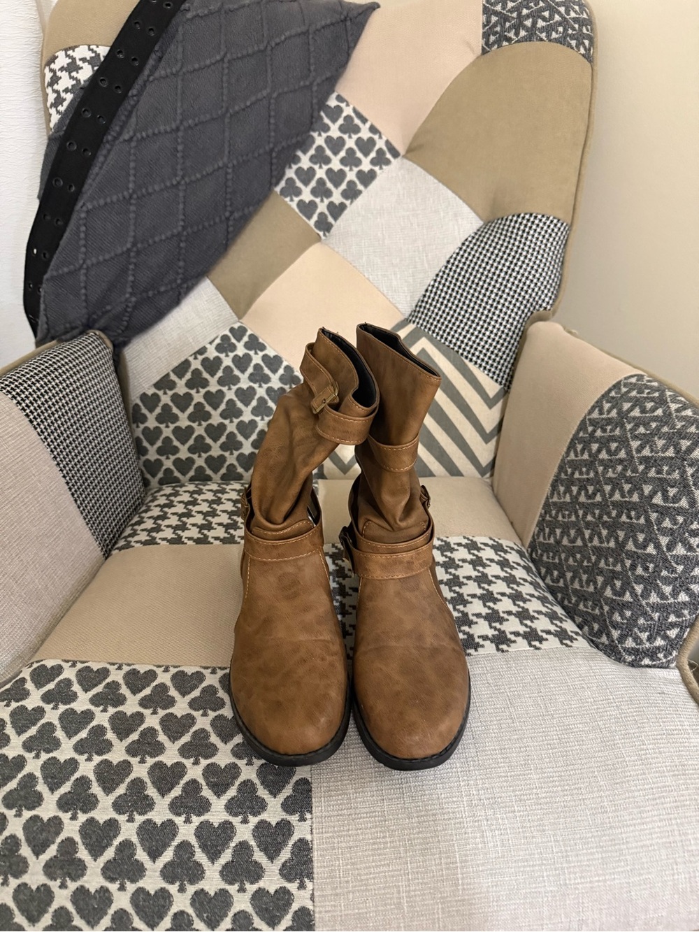 Women's Casual Mid-Calf Brown Boot